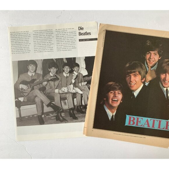 Beatles Magazine Cutouts Pages 1983 Collectibles Illustrated and Mode - Picture 1 of 7